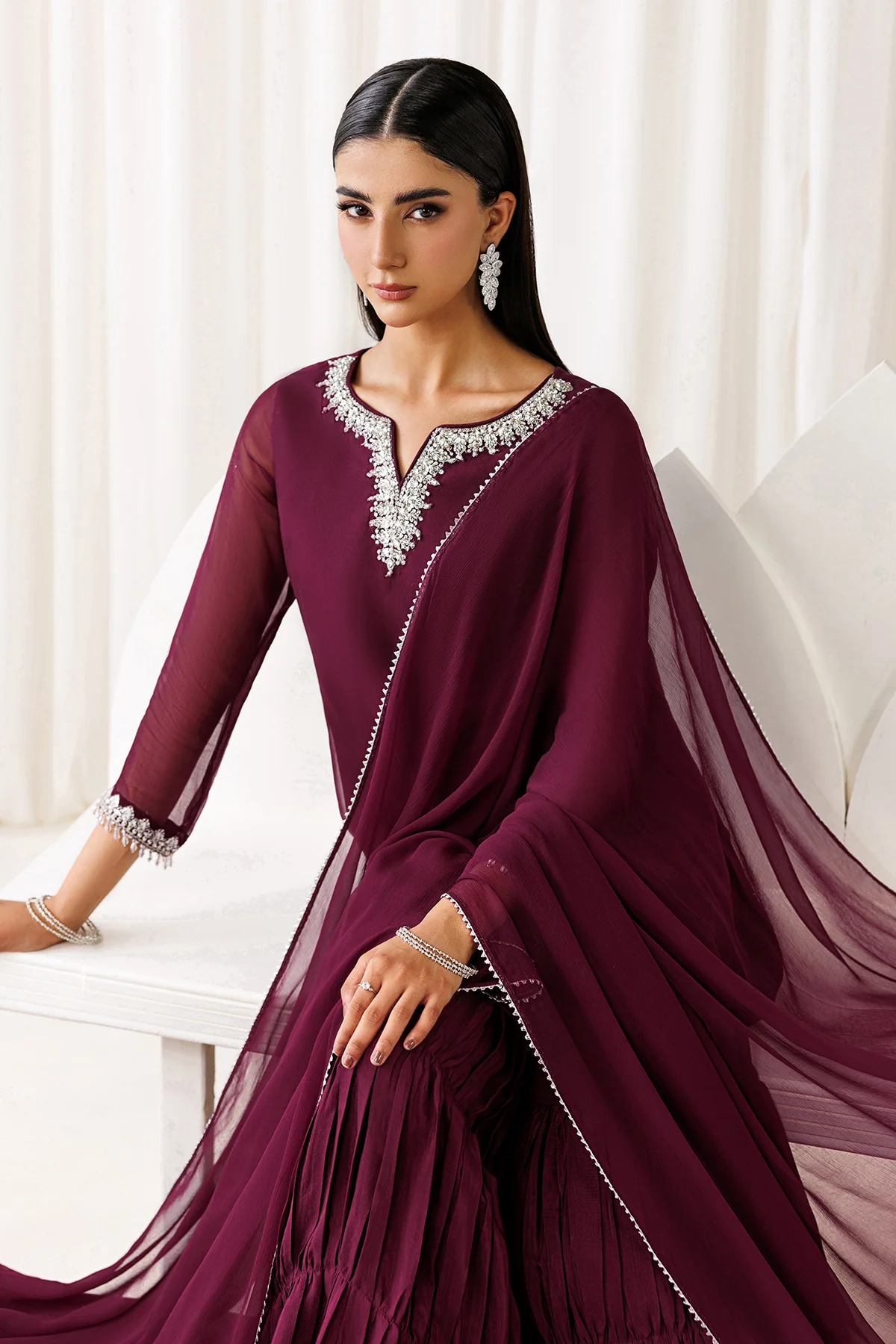 EMBROIDERED CHIFFON EN-1292 - Image 6