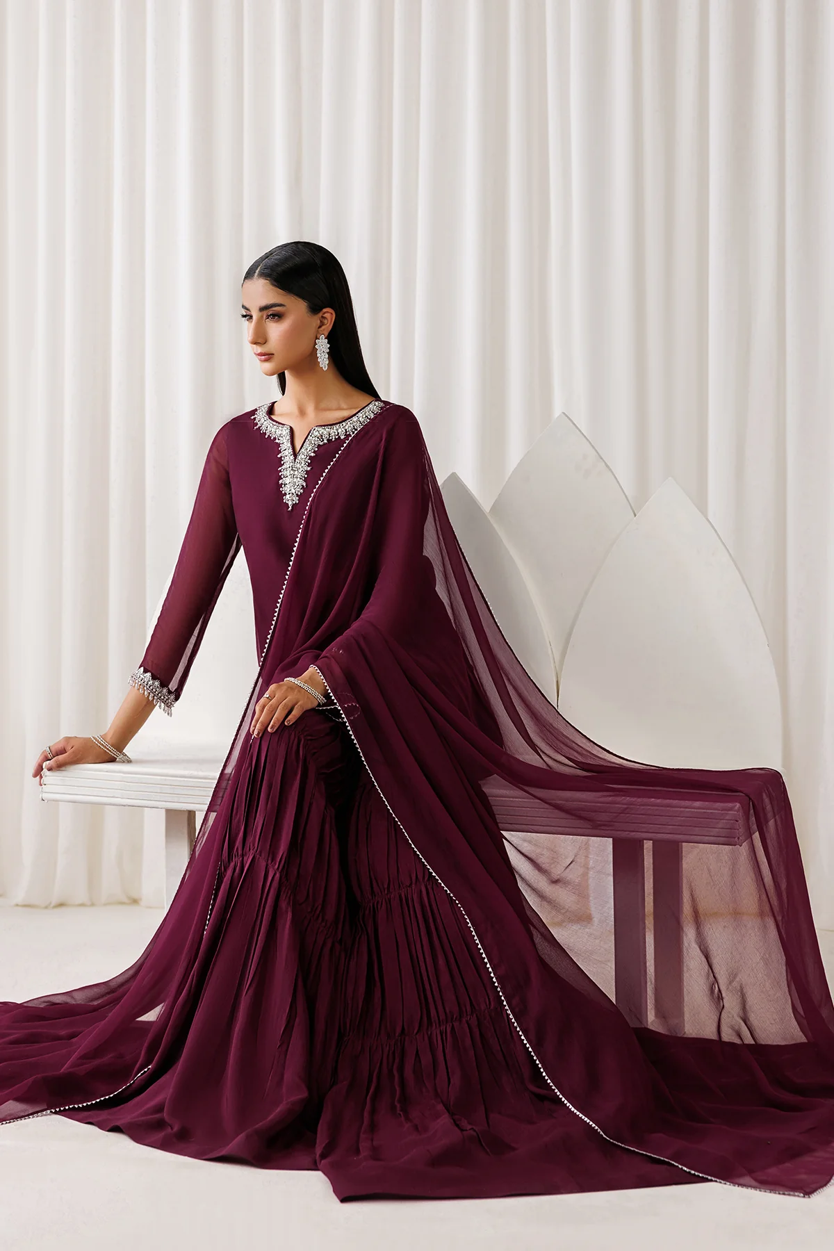 EMBROIDERED CHIFFON EN-1292 - Image 7