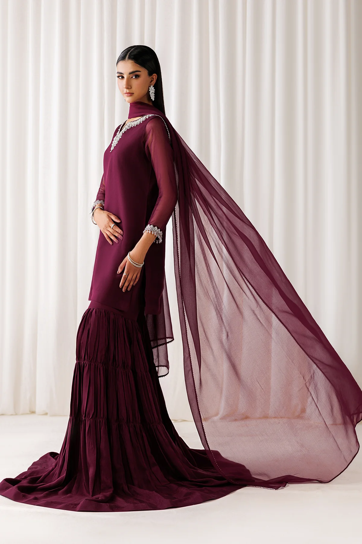 EMBROIDERED CHIFFON EN-1292 - Image 8