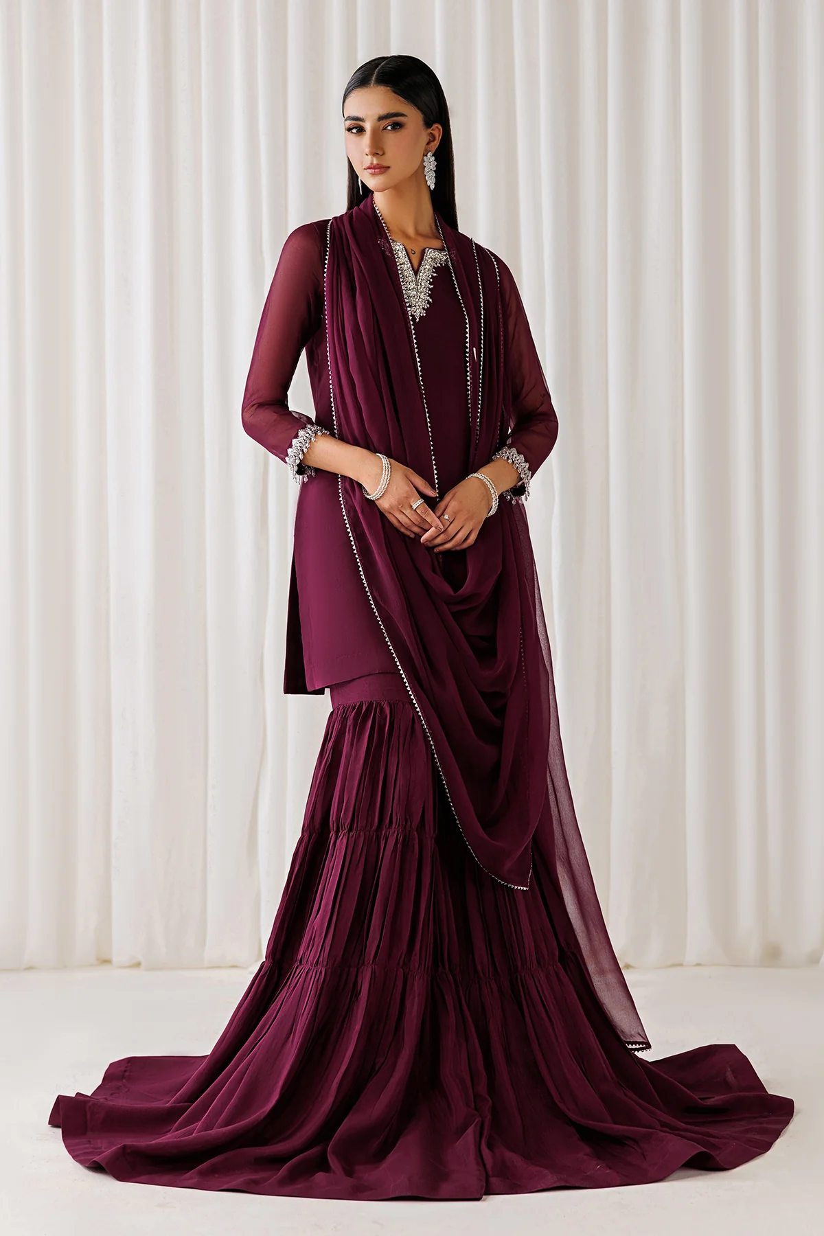 EMBROIDERED CHIFFON EN-1292 - Image 9