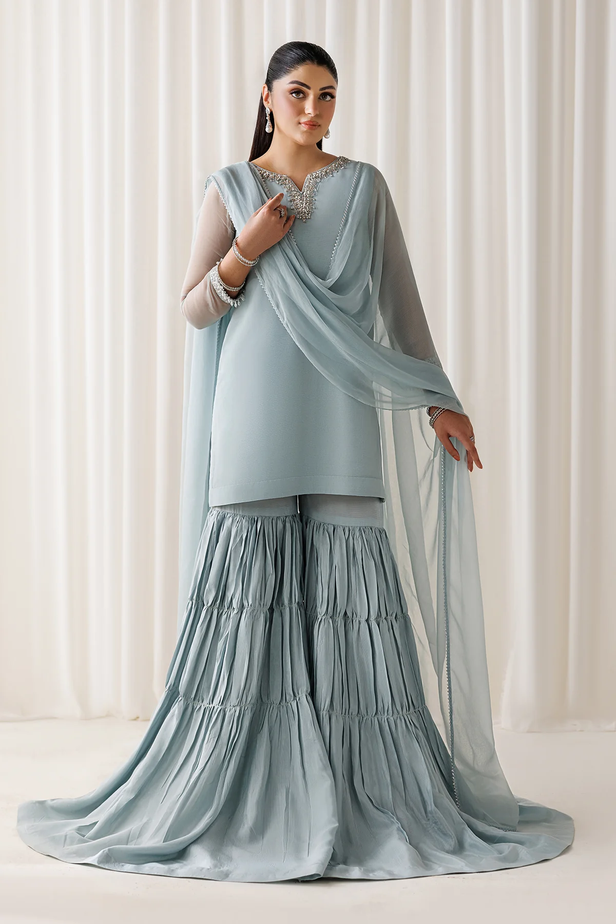 EMBROIDERED CHIFFON EN-1294 - Image 5