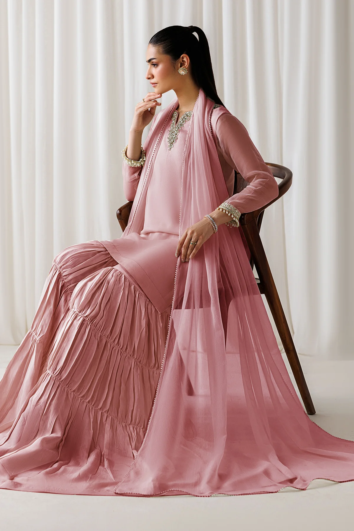 EMBROIDERED CHIFFON EN-1295 - Image 4