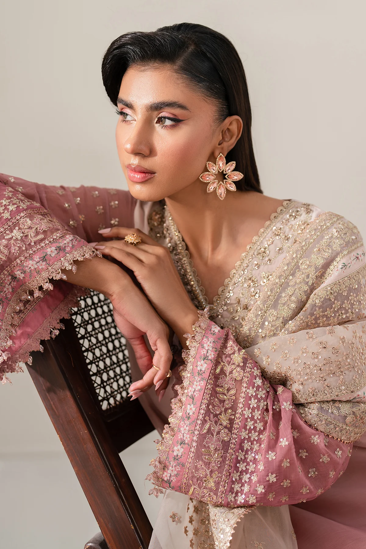 EMBROIDERED CHIFFON UF-4135 - Image 4