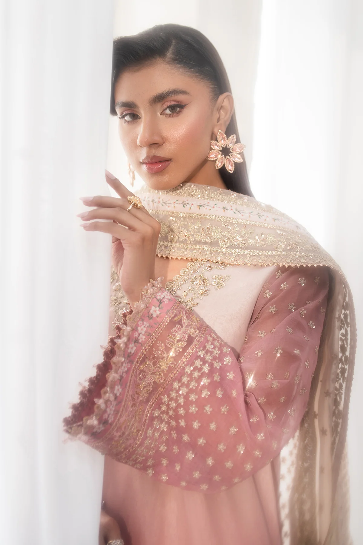 EMBROIDERED CHIFFON UF-4135 - Image 5