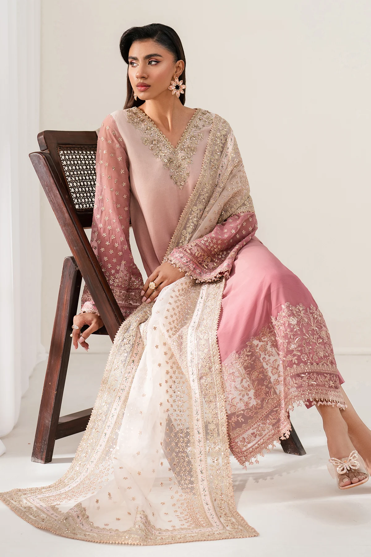 EMBROIDERED CHIFFON UF-4135 - Image 7