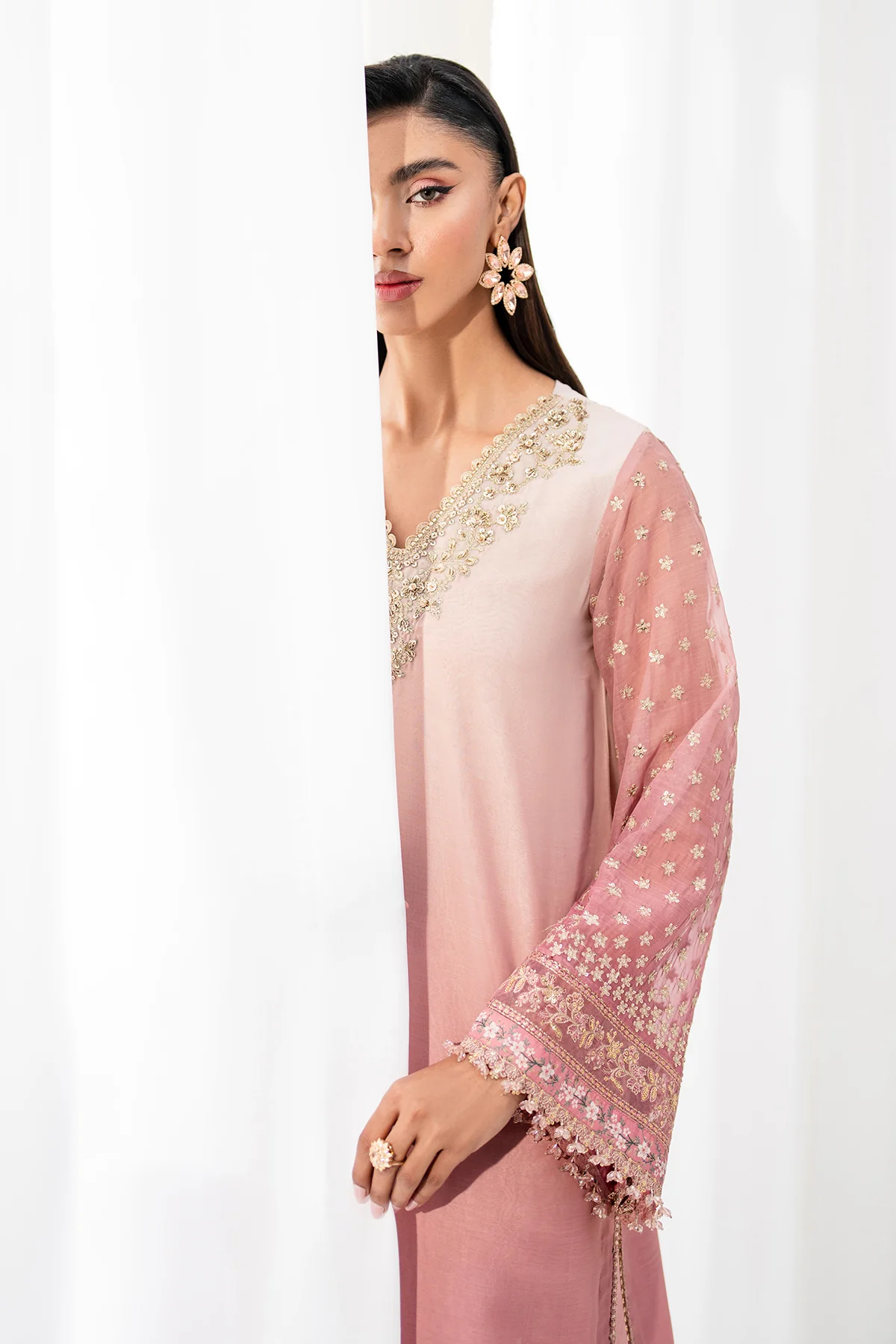 EMBROIDERED CHIFFON UF-4135 - Image 8