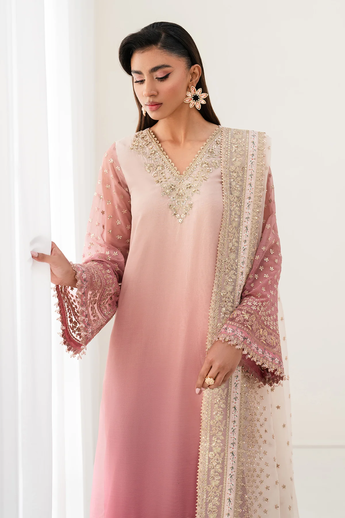 EMBROIDERED CHIFFON UF-4135 - Image 9