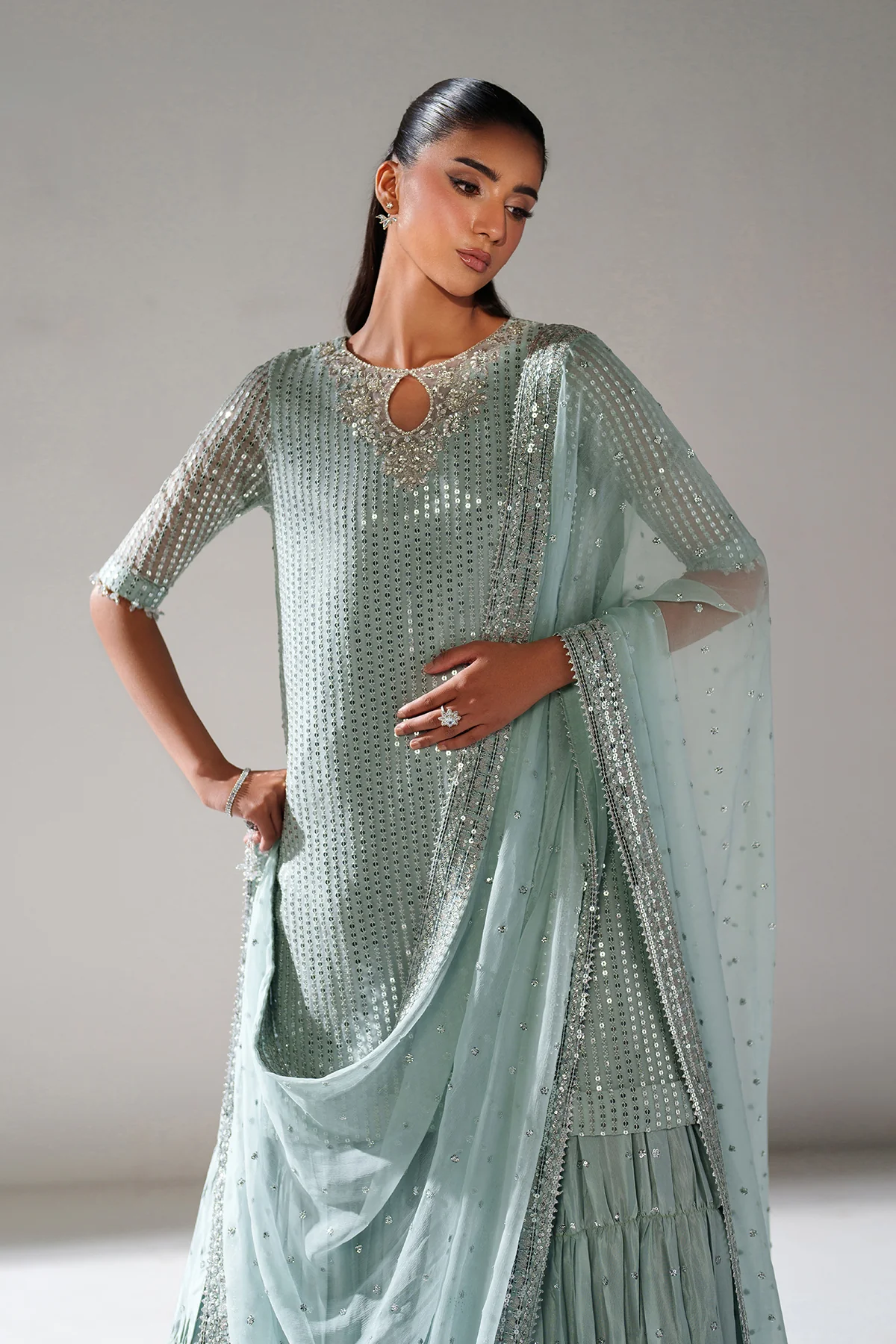 EMBROIDERED CHIFFON SF-4389 - Image 5