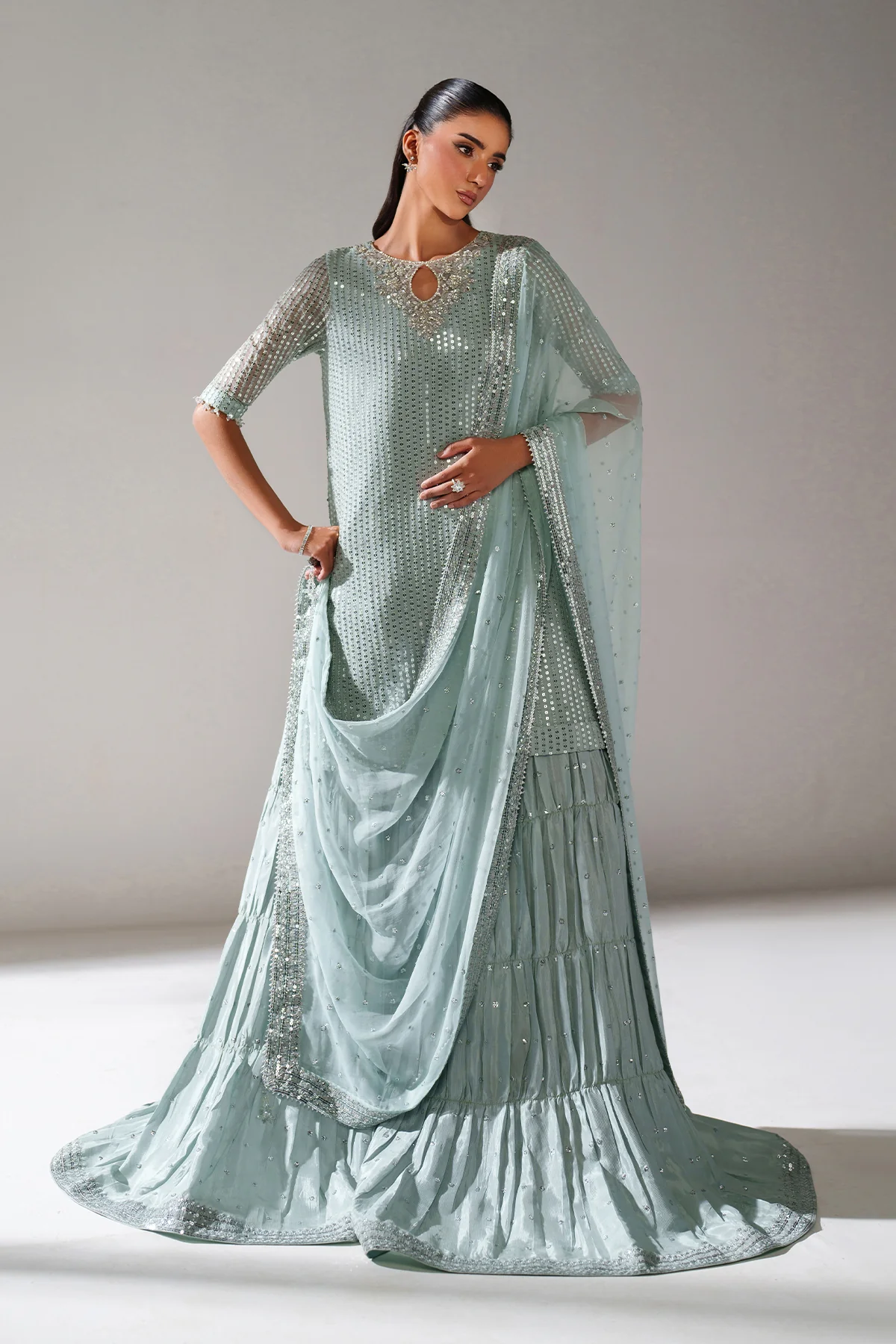 EMBROIDERED CHIFFON SF-4389 - Image 7