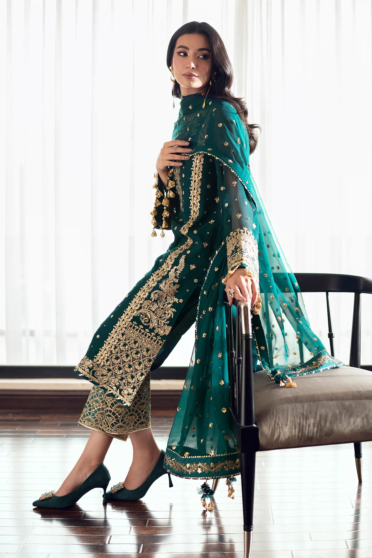 EMBROIDERED CHIFFON UF-505 - Image 4