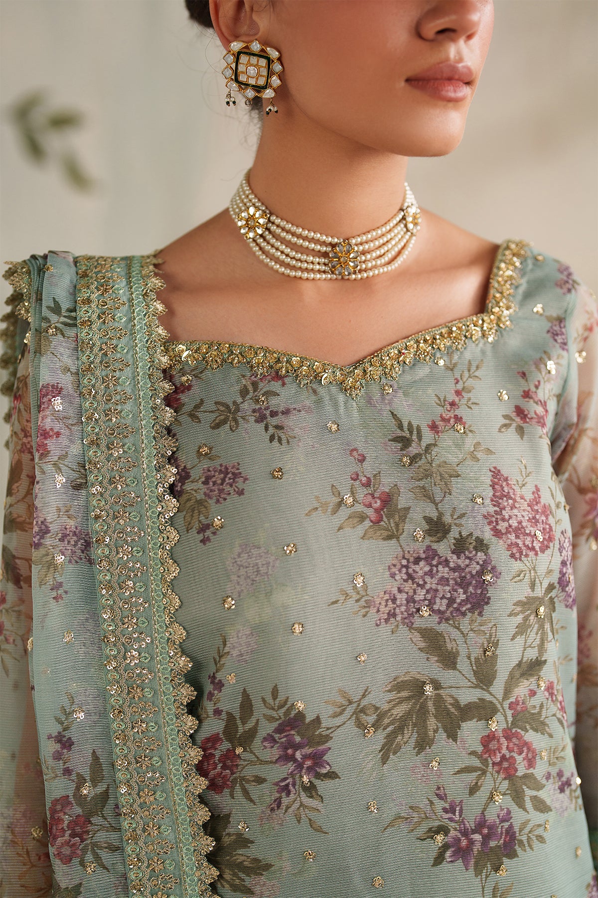 EMBROIDERED COTTON NET SF-4373 - Image 3