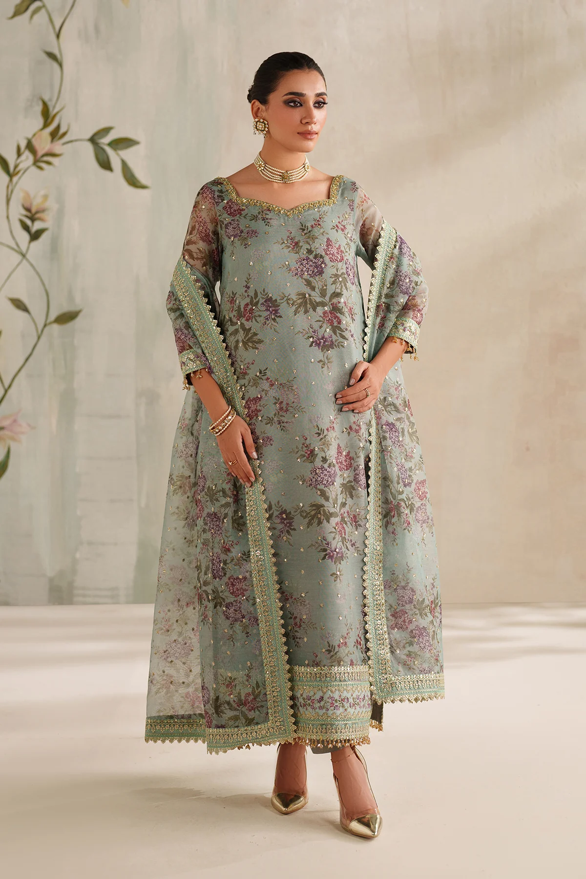 EMBROIDERED COTTON NET SF-4373 - Image 5