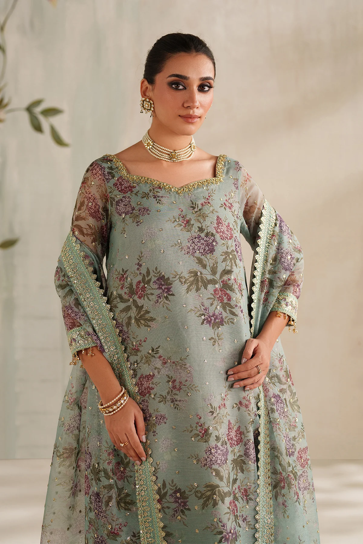 EMBROIDERED COTTON NET SF-4373 - Image 6