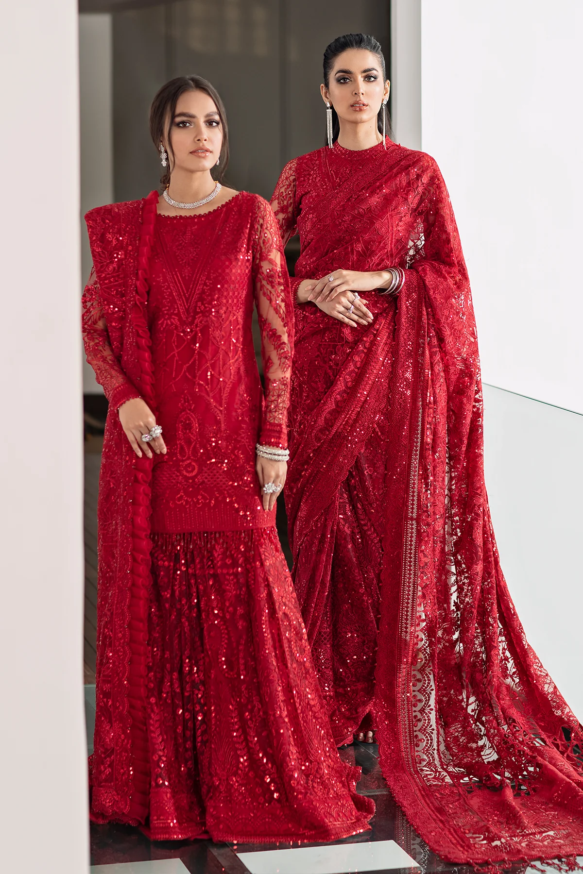 EMBROIDERED NET CH09-06 UNSTITCHED - Image 3