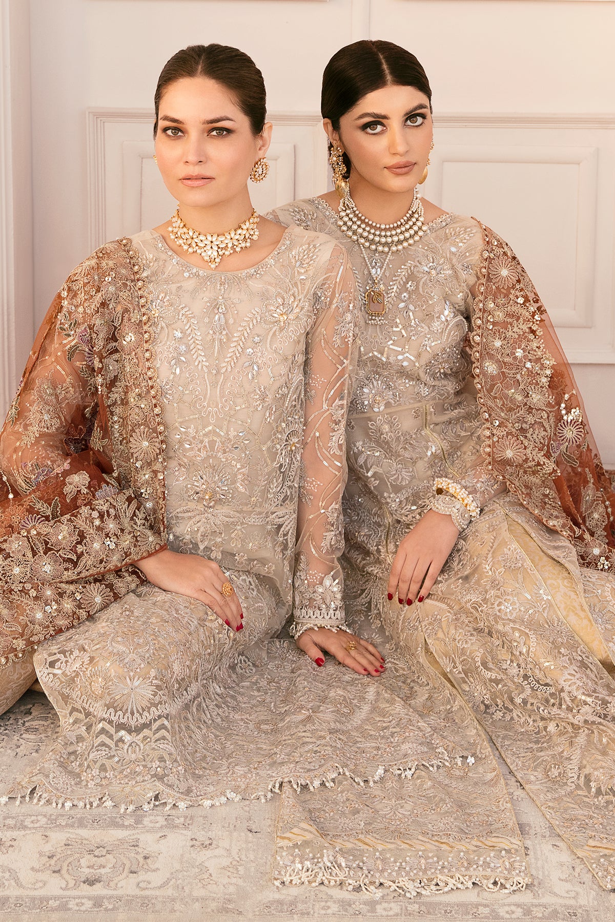 EMBROIDERED NET CH11-03 UNSTITCHED - Image 11