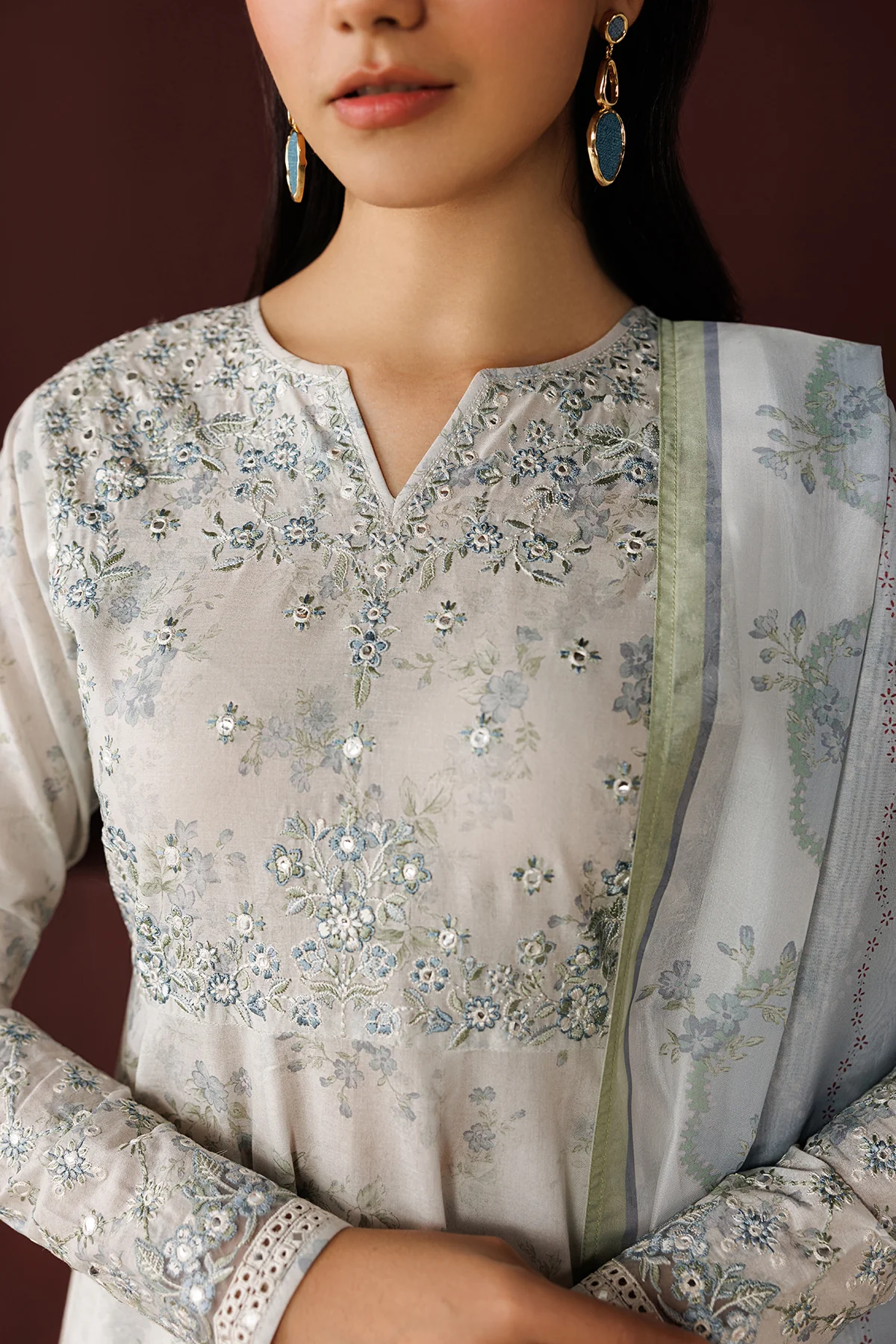 EMBROIDERED PRINTED LAWN PR-1259 - Image 3