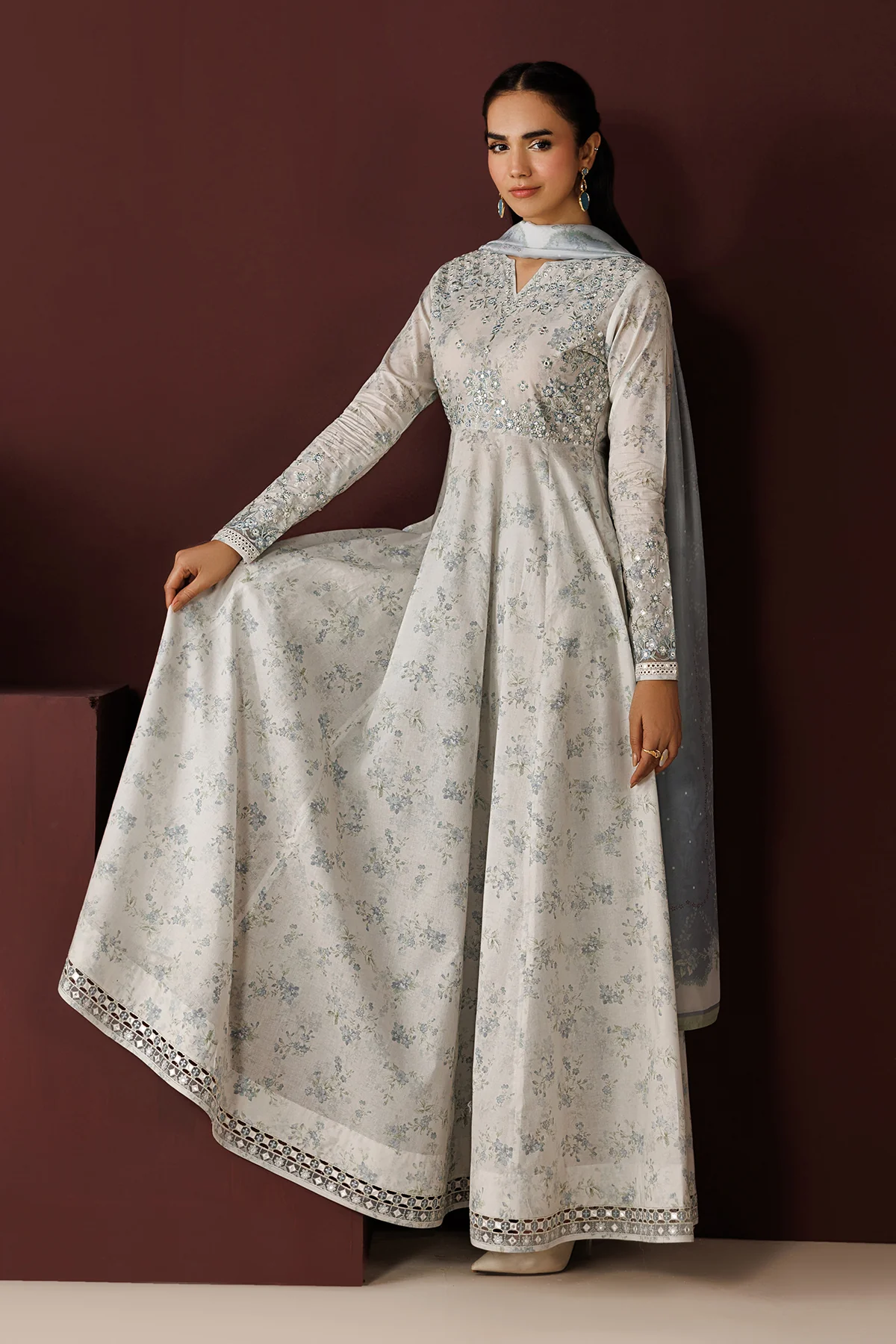 EMBROIDERED PRINTED LAWN PR-1259 - Image 5
