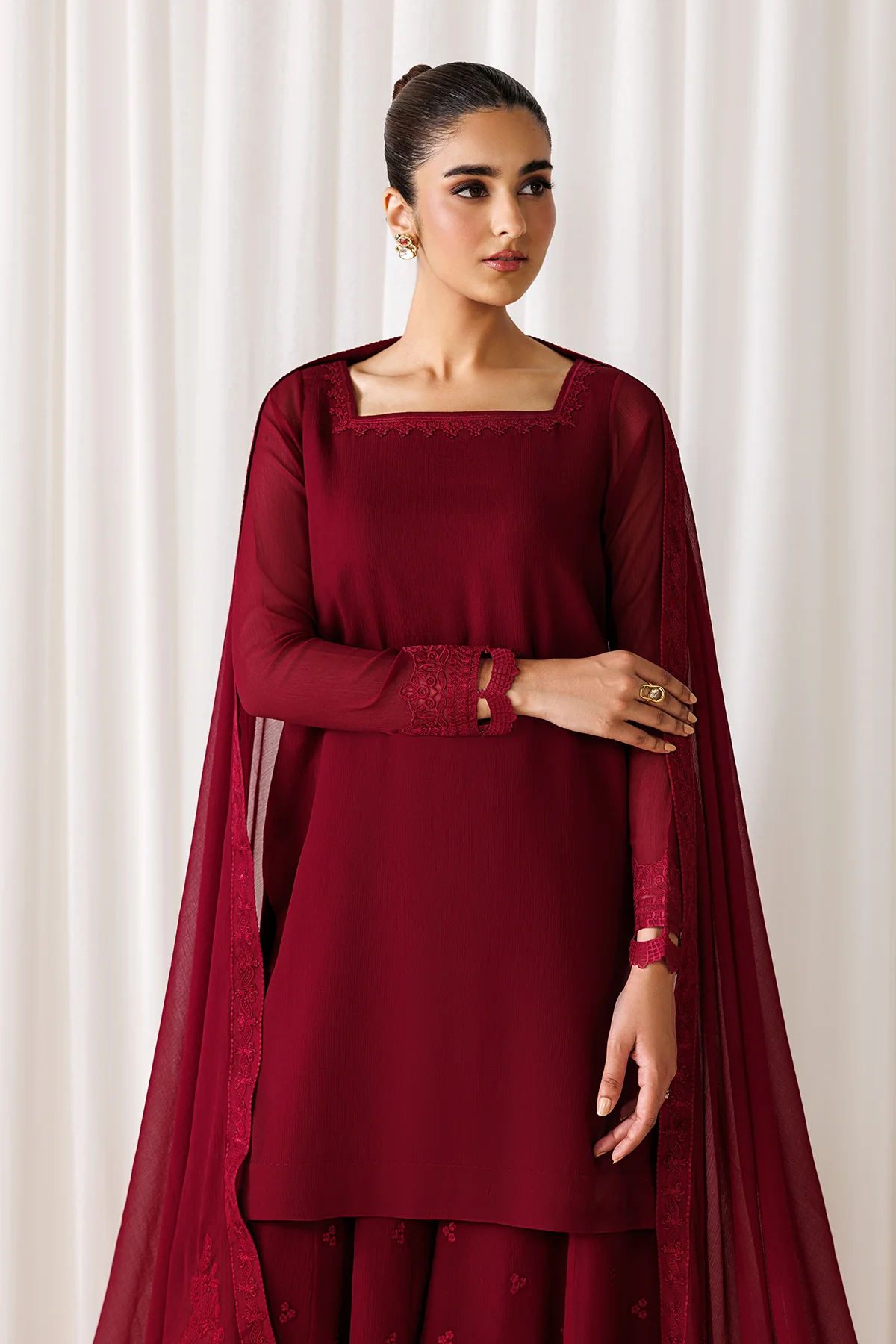PLAIN CHIFFON DUPATTA-107 - Image 4