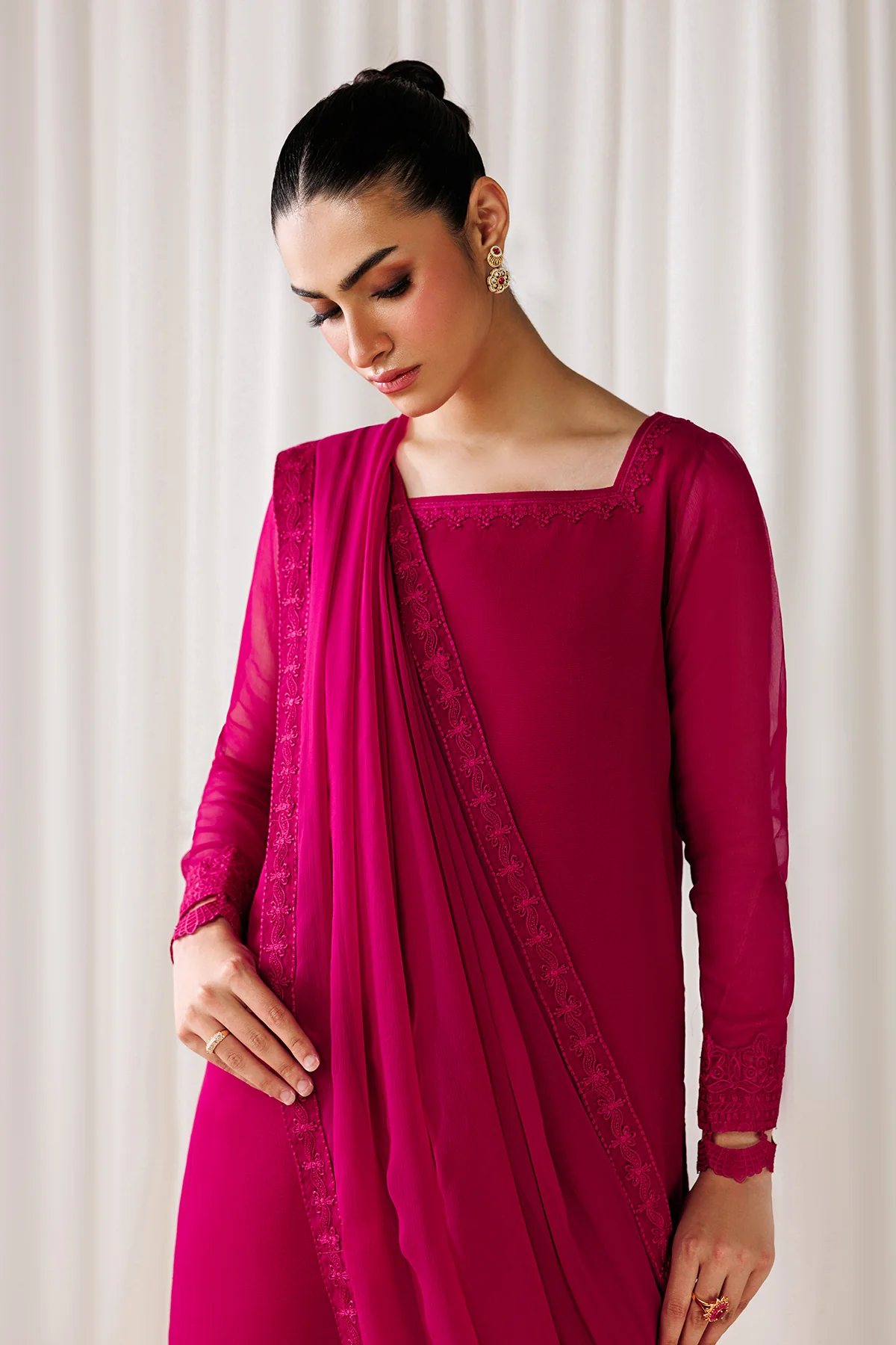 PLAIN CHIFFON DUPATTA-109 - Image 4