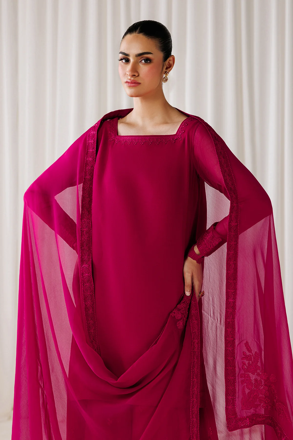 PLAIN CHIFFON DUPATTA-109 - Image 5