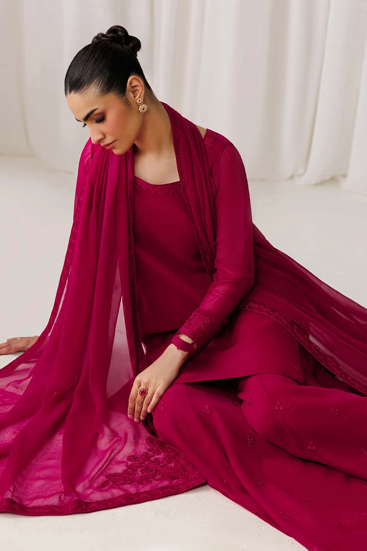 PLAIN CHIFFON DUPATTA-109 - Image 6